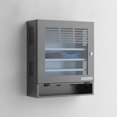 Wall Mount Electronics Enclosure with Cable Management and Ventilation Design