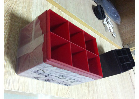 High Polish Injection Molding Services For Blue And Red Color Lead Acid Battery Housing